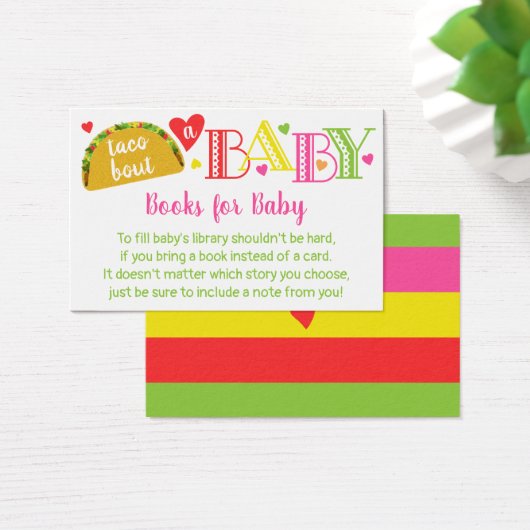 Fiesta Taco赤ちゃんの女の子のシャワーが本を持ってくる (デスク)