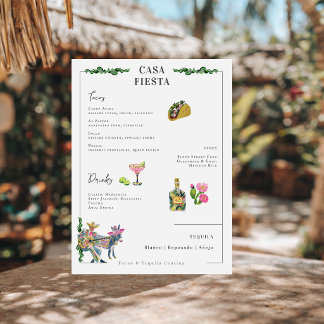 Fiesta Taco Bar Menu | Tequila Party Menu メニュー
