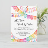 Fiesta Taco Bout Party Birthday Invitation 招待状 (スタンド正面)