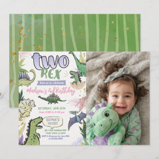 Fiesta temática de Dinosaurio 招待状