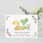 Fiesta Wedding | タコスとテキーラのサンクスカード サンキューカード (スタンド正面)