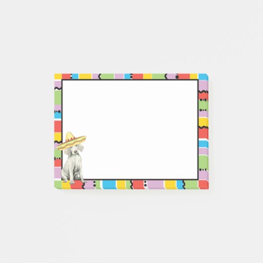 Fiesta Weimaraner Post-itノート ポストイット (正面)