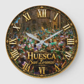 Fiestas de San Lorenzo de Huesca ラージ壁時計 (正面)