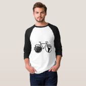 Fiets met bierglas. Flesopener icoon Tシャツ (正面フル)