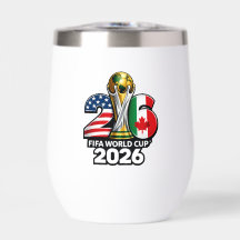 FIFAワールドカップ2026 ステンレスワインタンブラー エレガント