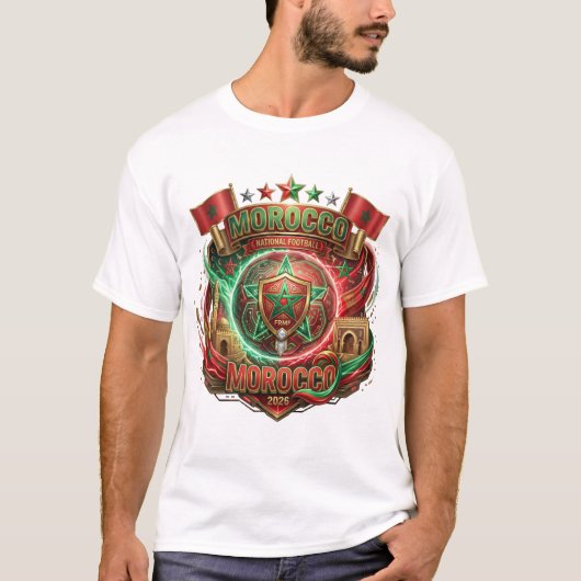 FIFAワールドカップ2026 - モロッコ Tシャツ (正面)