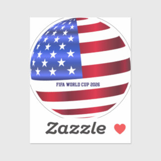 FIFAワールドカップUSA旗 シール