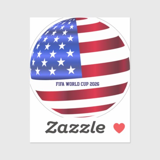 FIFAワールドカップUSA旗 シール (シート)
