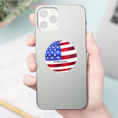 FIFAワールドカップUSA旗 シール (スマートフォン)