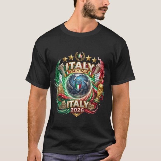 FIFA ワールドカップ 2026 - イタリア Tシャツ (正面)
