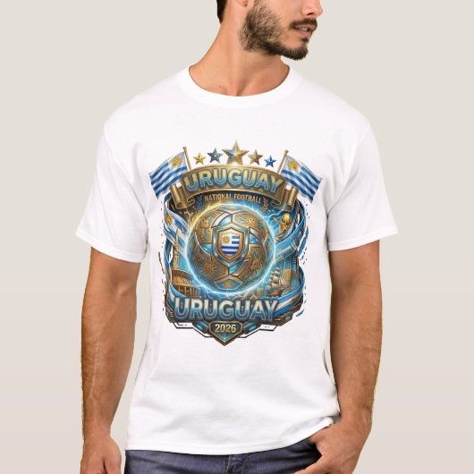 FIFA ワールドカップ 2026 - ウルグアイ Tシャツ (正面)