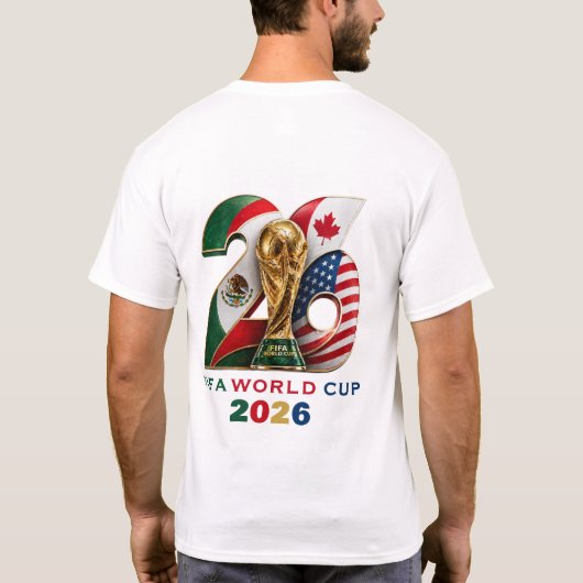 FIFA ワールドカップ 2026 サッカー スターズ 記念 T シャツ (裏面)