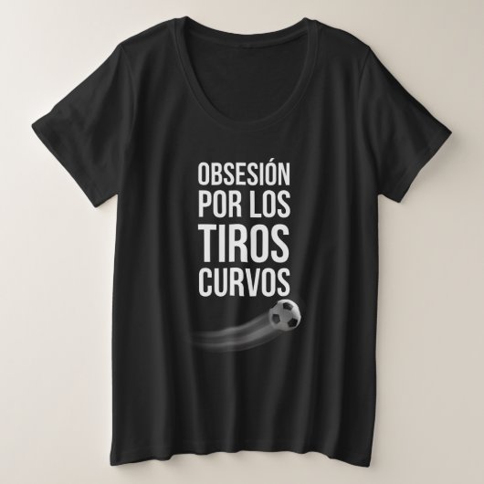 FIFA 2026 スタジアムウェア スペイン語 太字のタイポグラフィ プラスサイズTシャツ (デザイン正面)