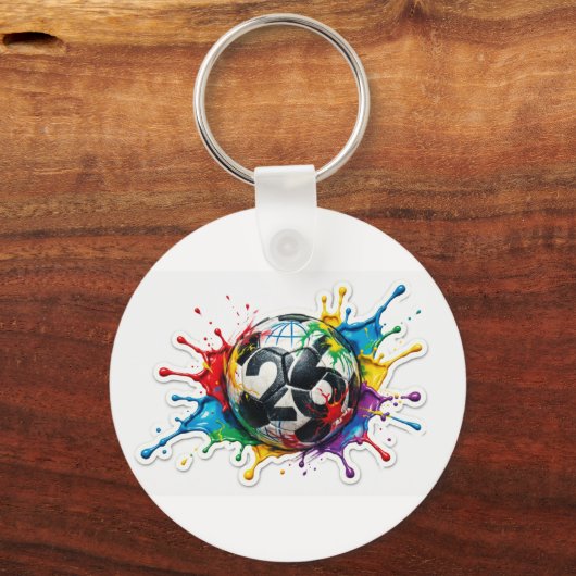FIFA World Cup 2026 Sticker Bundle Soccer Fan Art キーホルダー (正面)