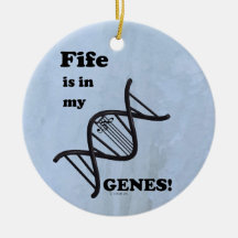 Fifeは私の遺伝子のセラミックオーナメント