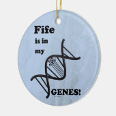 Fifeは私の遺伝子のセラミックオーナメント セラミックオーナメント (左)