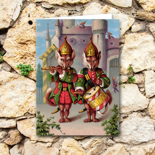 Fife & Drumキツネグリーティングカード シーズンカード