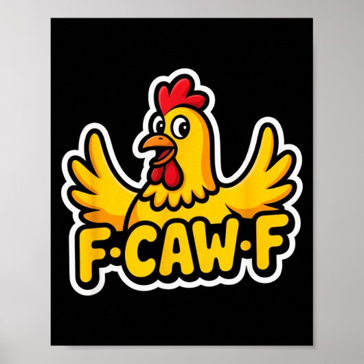 Fife Life Funny Sarcastic Chicken Fcawf  ポスター (正面)