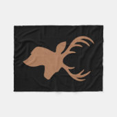 Fife Life My Family Tree Has A Stand In It Deer Hu フリースブランケット (正面(横))