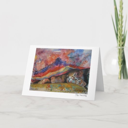 Fifiの居眠りの挨拶状 カード (正面)