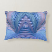 FIFI ～とても甘い～ピンクブルーフラクタルデザイン～ アクセントクッション (裏面)