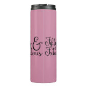 Fifiture & Fabulous誕生日、ブラックタイポグラフィ(48) タンブラー (裏面)