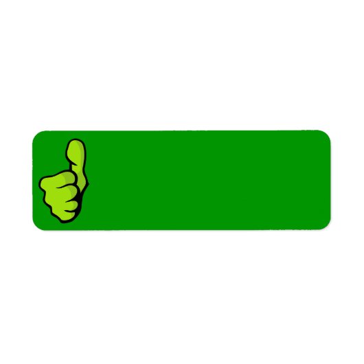 fifst-160957最初の親指の指の上の素晴らし緑の位置 ラベル (正面)