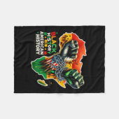 Fifst Hands Black History Black History Is America フリースブランケット (正面(横))
