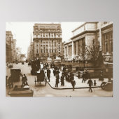 Fifth Avenue & New York City Public Library 1908 ポスター (正面)