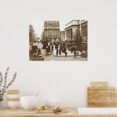 Fifth Avenue & New York City Public Library 1908 ポスター (キッチン)