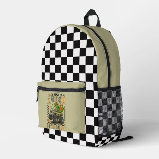 Fifth Grade Crusher: Monster Truck Confidence プリントバックパック (裏面右端)