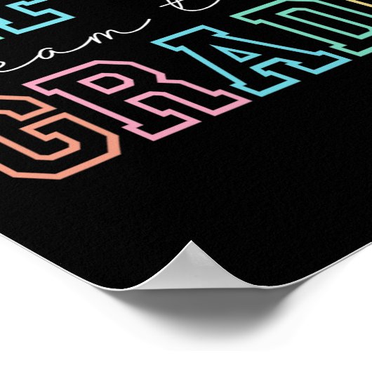 Fifth Grade Dream Team 5th Grade First Day Of Scho ポスター (角)