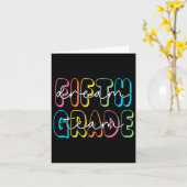 Fifth Grade Dream Team 5th Grade Teacher Back To S カード (黄色い花)