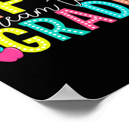 Fifth Grade Dream Team Back To School 5th Grade Te ポスター (角)