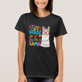 Fifth Grade No Prob Llama Back To School First Day Tシャツ (正面)