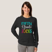 Fifth Grade Rocks Shirt Team 5th Grade Teacher Tシャツ (正面フル)