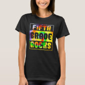 Fifth Grade Rocks Tie Dye Tシャツ (正面)