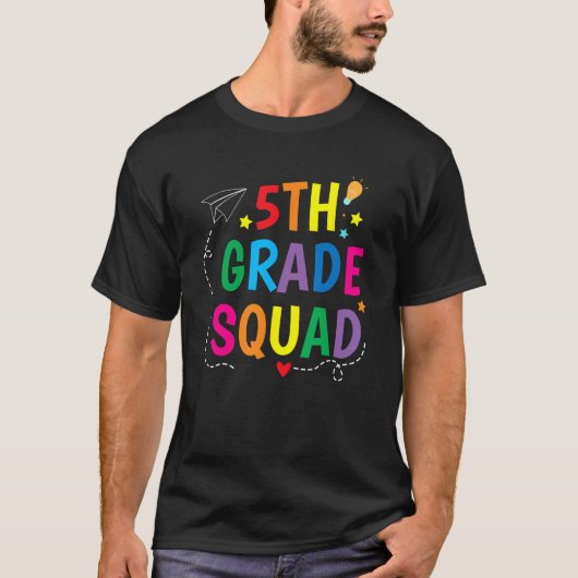 Fifth Grade Squad Welcome Back to School Teacher K Tシャツ (正面)