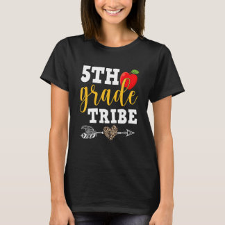 Fifth Grade Tribe Leopard Back To School Teacher S Tシャツ