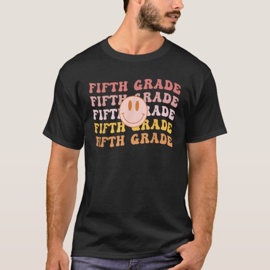 Fifth Grade Vibes 5th Grade Team 1st Day of School Tシャツ (正面)