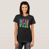 Fifth Grade Vibes First Day Back To School Tie Dye Tシャツ (正面フル)