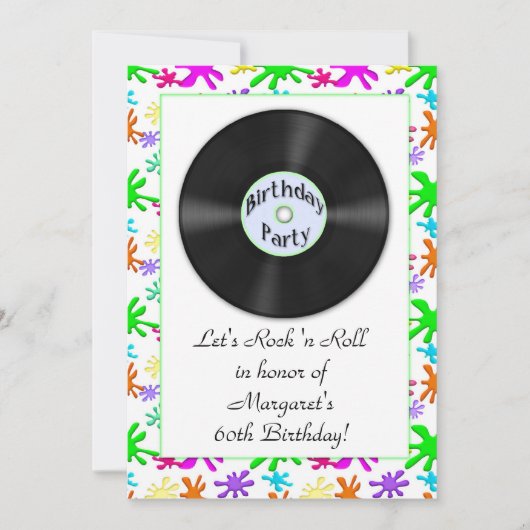 FiftiesThemedの招待状 招待状 (正面)