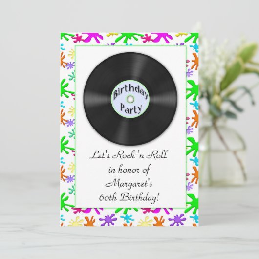 FiftiesThemedの招待状 招待状 (スタンド正面)