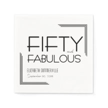 Fifty and Fabulous 50th Deco Birthday Party 