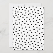 Fifty and Fabulous Black Hot Pink 50th Birthday 招待状 (裏面)