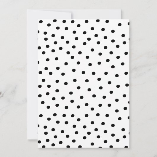 Fifty and Fabulous Black Hot Pink 50th Birthday 招待状 (裏面)