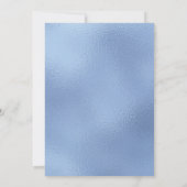 Fifty and Fabulous Dusty Blue Script 50th Birthday 招待状 (裏面)