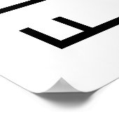 Fifty and Fabulous Name Date 50th Birthday Party ポスター (角)