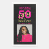 Fifty and Fabulous Photo 50th Birthday Party (正面)