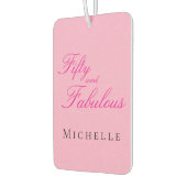 Fifty and Fabulous Photo 50th Birthday Party カーエアーフレッシュナー (左)